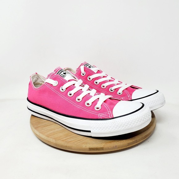 Converse Shoes Womens 7 Pink Chuck Taylor All Star Low Sneakers Lace Up - Picture 2 of 13